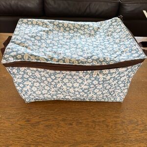 Thirty-One Thermal Insulated Cooler Collapsible Blue Ivory White Brown